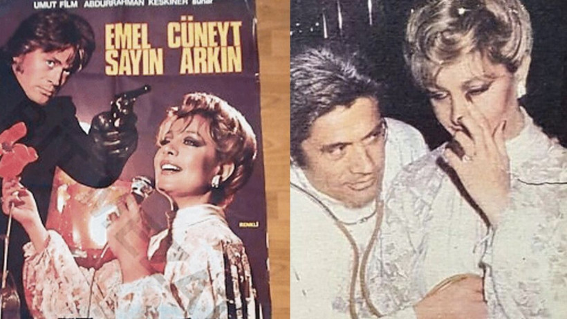 Emel Sayın çıplak halde Cüneyt Arkın ile yatakta! Sinemayı bıraktıran sahneyi ilk kez anlattı - Resim: 1