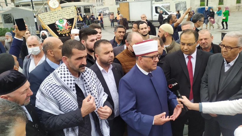 Ayasofya Camisi'nde bir ilk yaşandı: Cumayı Filistin'den bir isim kıldırdı - Resim: 2