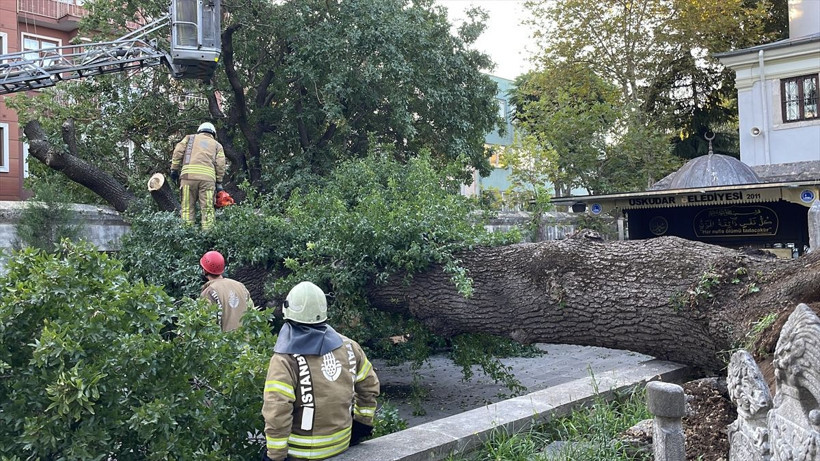 Üsküdar'daki tarihi camide panik anları! Gürültüyü duyan telefona sarıldı - Resim: 2