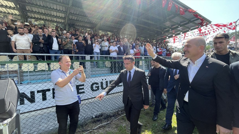 Bakan Soylu er meydanında! “Hak tarafının başpehlivanı Recep Tayyip Erdoğan'dır” - Resim: 3