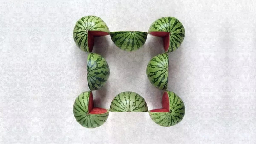 Çok zekiyim diyenler buyrun! Resimde kaç karpuz var kimse ilk tahminde bilemedi - Resim: 3