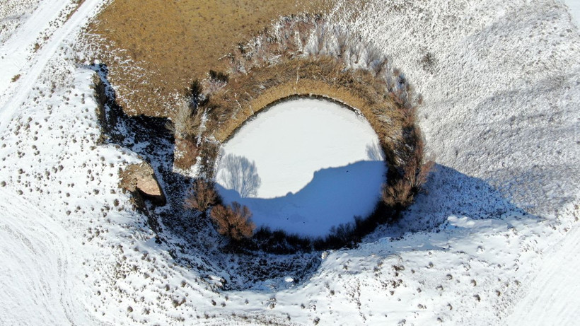 Sivas'ta yan yana iki gölde ilginç manzara, görenler telefona sarıldı: Allah'ın lütfu - Resim: 1
