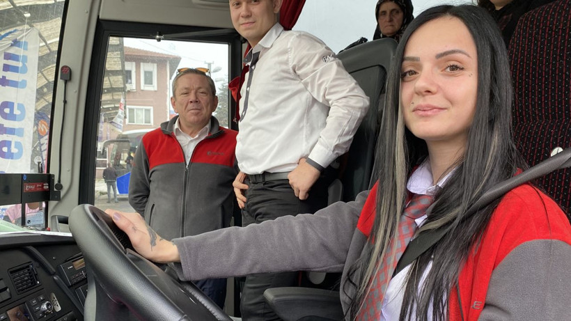 İlk kez görenler hep aynı soruyu soruyor, işte yolların genç kadın kaptanı Serenay - Resim: 1