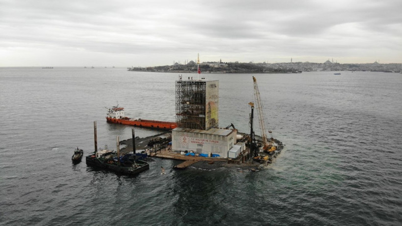 Kız Kulesi’nin son hali havadan görüntülendi! Açlışına çok az kaldı tarih belli oldu - Resim: 1