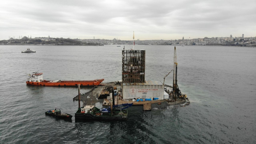 Kız Kulesi’nin son hali havadan görüntülendi! Açlışına çok az kaldı tarih belli oldu - Resim: 2