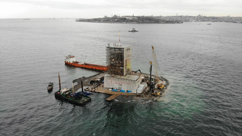 Kız Kulesi’nin son hali havadan görüntülendi! Açlışına çok az kaldı tarih belli oldu - Resim: 4