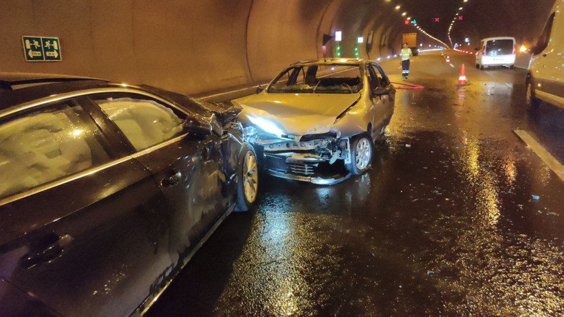 Orhangazi tünelinde facianın eşiğinden dönüldü! Hem kaza hem yangın! - Resim: 3