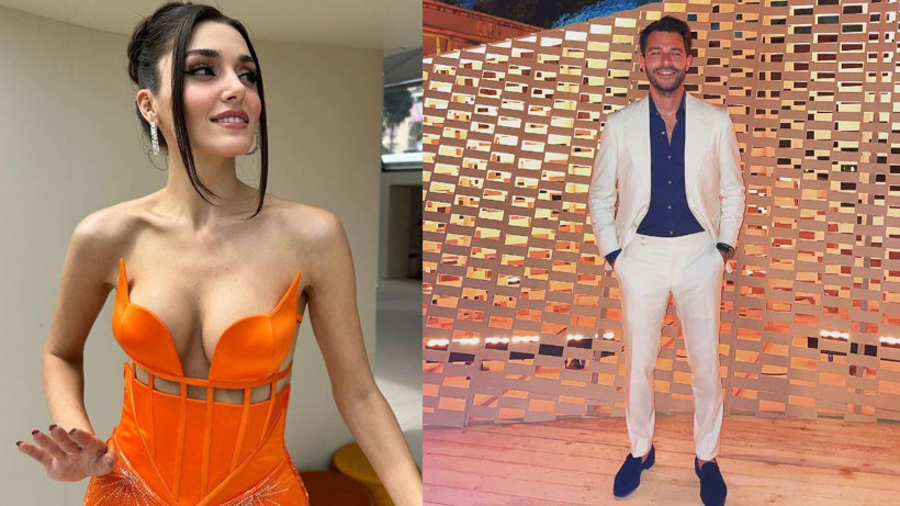 Leopar desenli bikinisiyle poz verdi sere serpe uzandı! Hande Erçel ile Hakan Sabancı'nın İtalya'da tekne keyfi... - Resim: 1