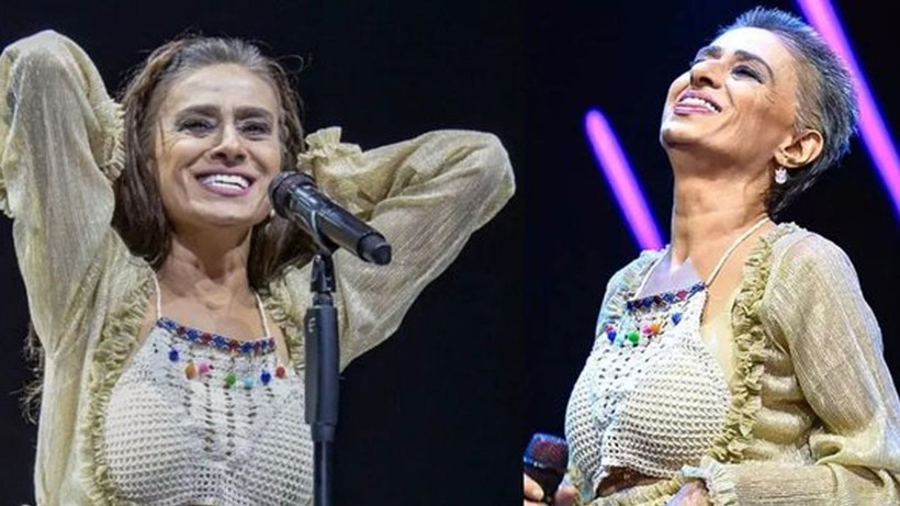 Seyirciyi şoke eden hareket! Yıldız Tilbe sahnede peruğunu çıkardı: Takmayınca 60 yaşında oluyorum - Resim: 4