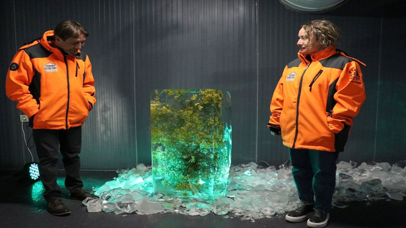 Bu müze görenleri adeta büyüledi! Küresel ısınmayı buz içerisindeki bitkilerle anlattılar - Resim: 1