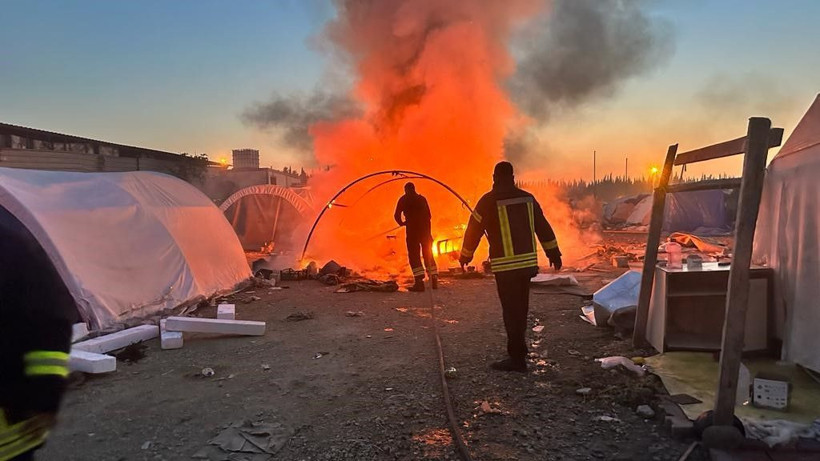 Çadır kentte büyük panik! Bir anda başladı kısa sürede her yeri sardı - Resim: 1