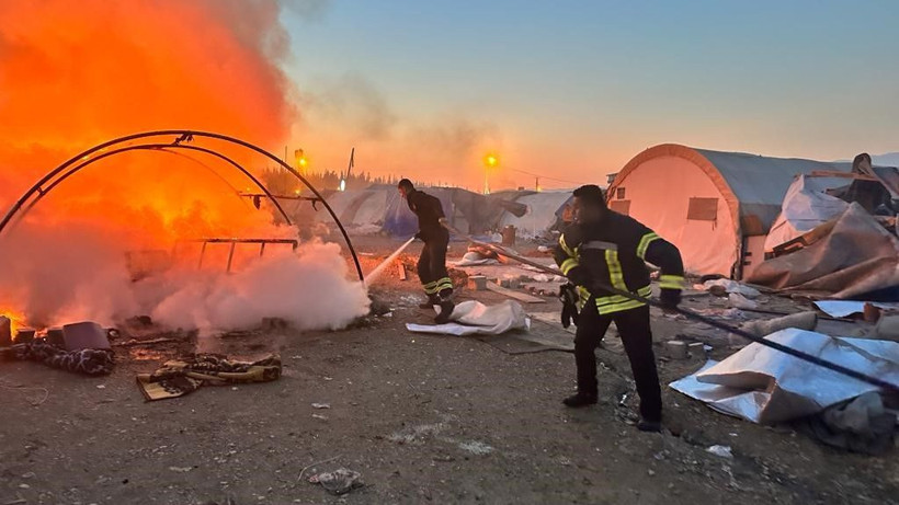 Çadır kentte büyük panik! Bir anda başladı kısa sürede her yeri sardı - Resim: 3