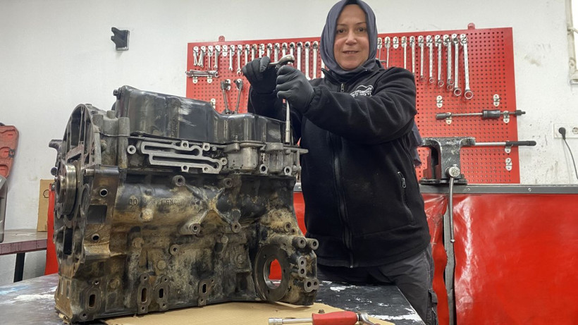 "Sanayide kadın mı çalışır" diyenlere inat, erkek ustalara taş çıkarıyor! - Resim: 3