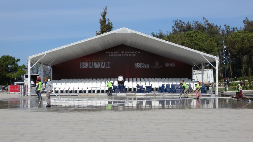 Çanakkale Şehitler Abidesi 18 Mart törenlerine hazır - Resim: 1