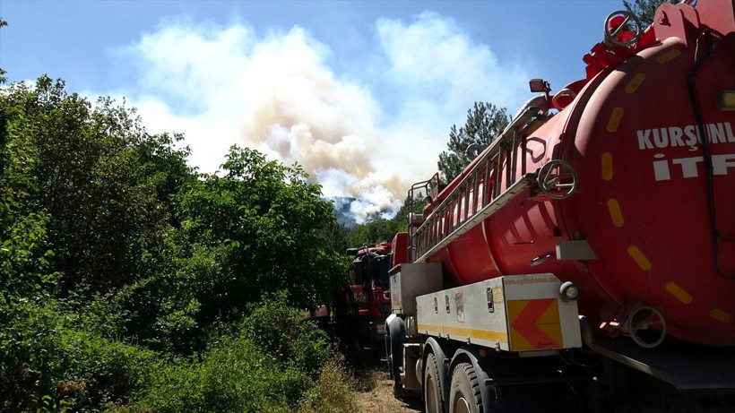 Karabük'teki orman yangınlarına 4. gününde müdahale sürüyor - Resim: 1