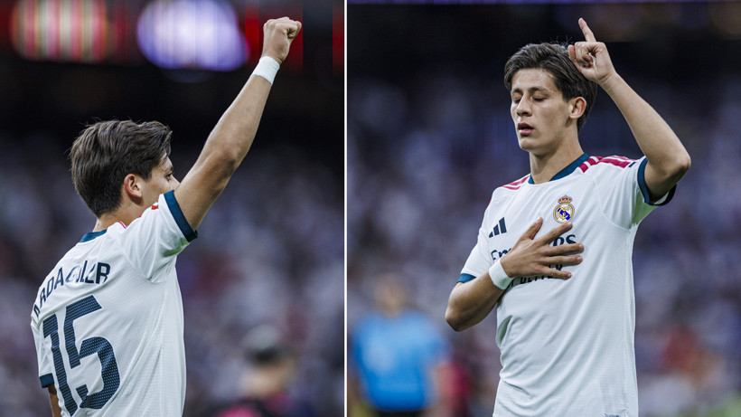 Real Madrid-Malaga maçında Arda Güler hakeme küfür etti! Genç yıldıza 4 dakika yetti - Resim: 3