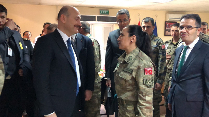 Bakanlar Soylu ve Canikli Kabil'de askerlere sürpriz yaptı... - Resim: 4