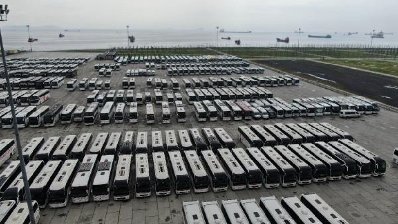 Korona sonrası onlarca şehirler arası otobüsü Yenikapı'ya kızağa çekildi - Resim: 1