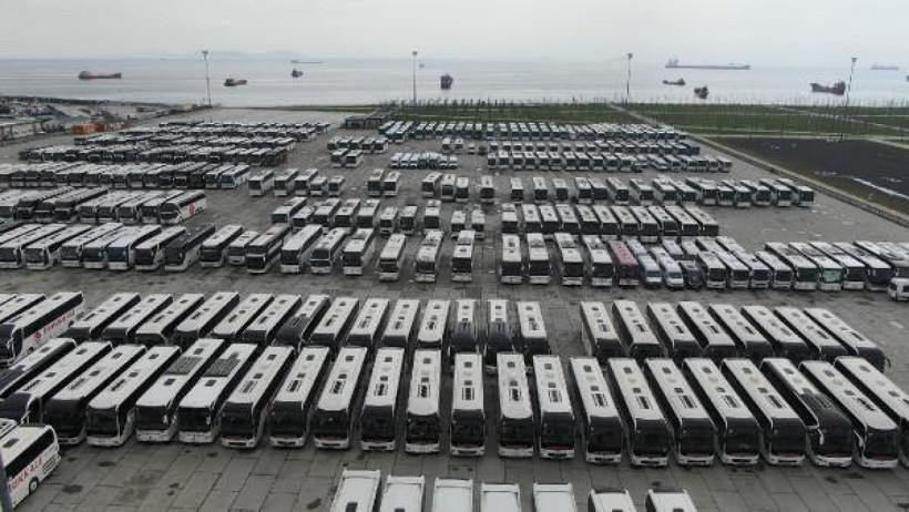 Korona sonrası onlarca şehirler arası otobüsü Yenikapı'ya kızağa çekildi - Resim: 4