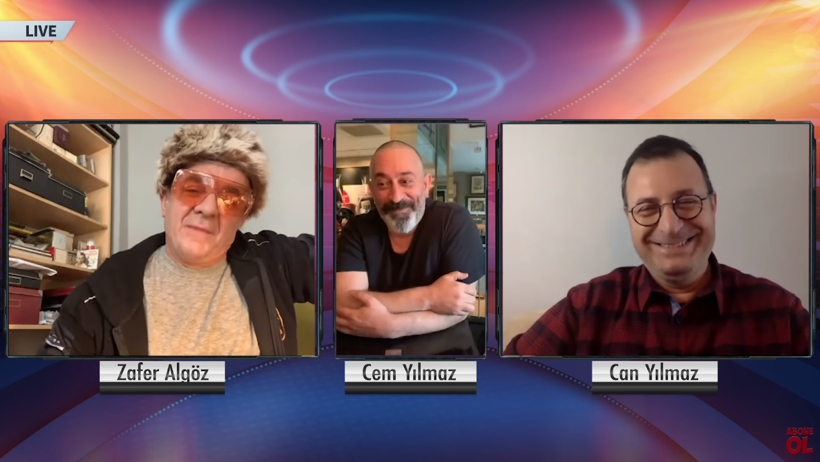 Cem Yılmaz abisi Can Yılmaz ve Zafer Algöz ile YouTube'da canlı yayın yaptı - Resim: 1