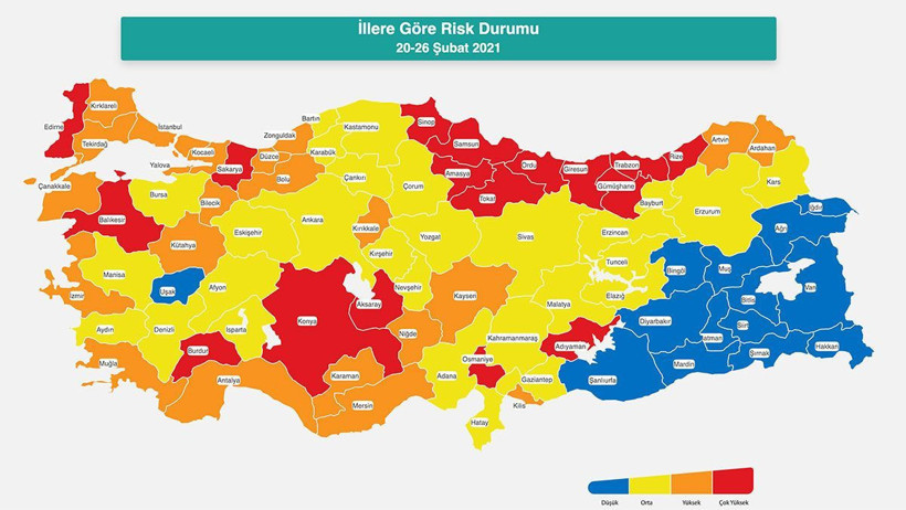 Batıdaki tek 'mavi' şehir Uşak'ta vakalar fırladı sadece 3 'mavi' şehir kaldı! İşte il il son durum - Resim: 2