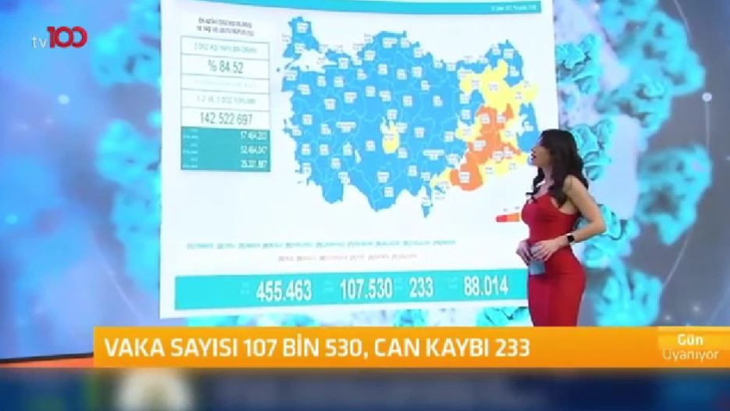 Tv100 spikeri Ela Rümeysa Cebeci koronavirüs haritasını yorumlarken şoke oldu: Ne gördük, ne duyduk... - Resim: 3