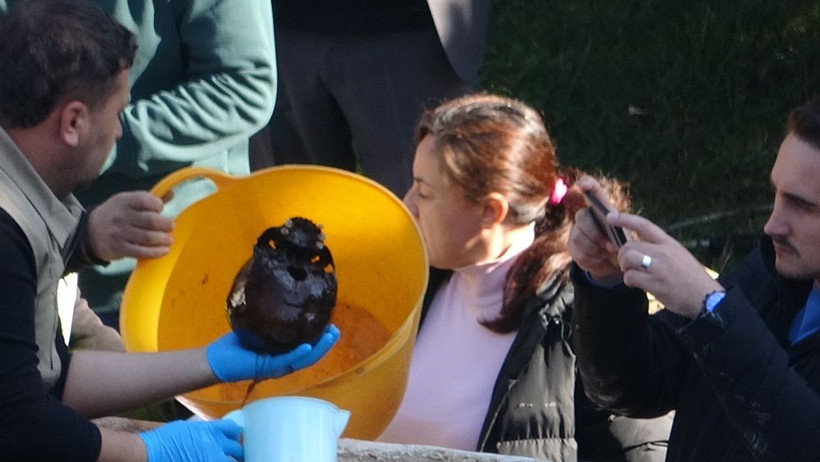 Bütün şehir bu anı bekliyordu! Gizemli lahit açıldı! İçinden çıkanlara bakın - Resim: 3