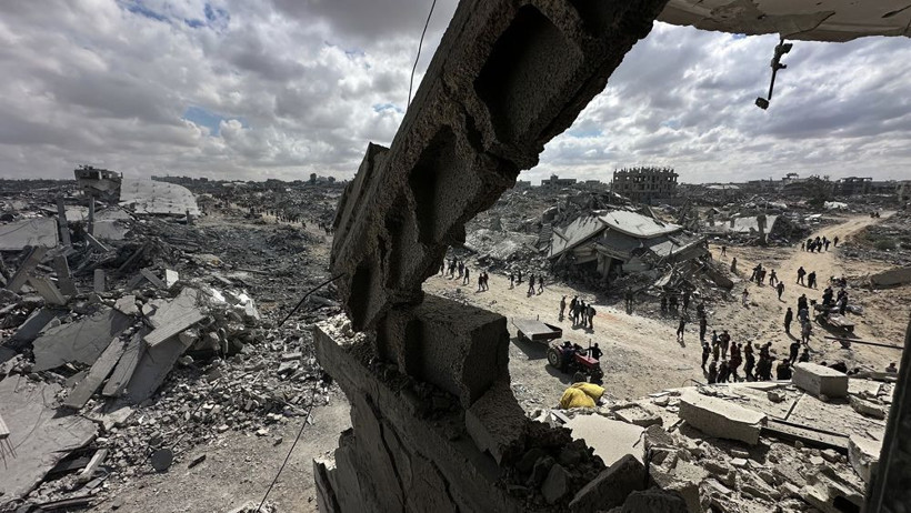 Gazze'de ateşkes sonrası evlerine dönenler büyük bir yıkımla karşılaştı - Resim: 4