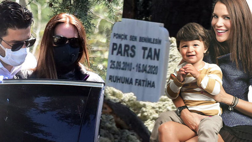 Ebru Şallı oğlu Pars'ın mezarı başından ayrılmadı! Yürek dağlayan görüntüler - Resim: 4