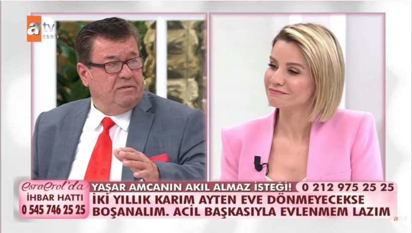 ATV Esra Erol'da bir garip olay 72 yaşındaki Yaşar'ın eşi evden kaçtı çağrısı bakın ne oldu - Resim: 2