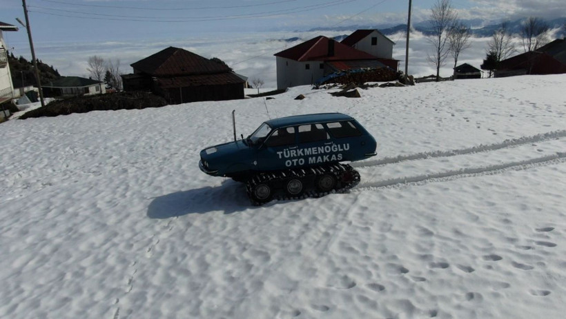 Trabzonlu usta yaptı gören telefona sarıldı! Tanka benzeyen aracın fiyatını duyan şaştı kaldı - Resim: 2