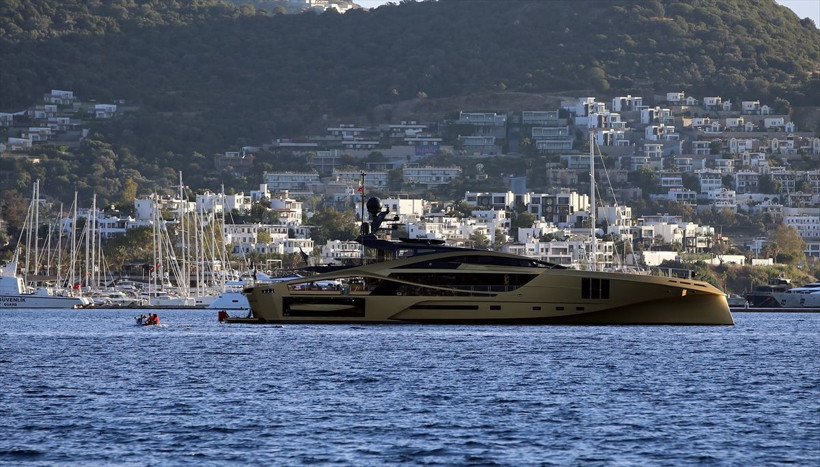 Mega yat 'Khallılah' Bodrum'a demirledi içerisinde yok yok görenleri büyüledi! - Resim: 2