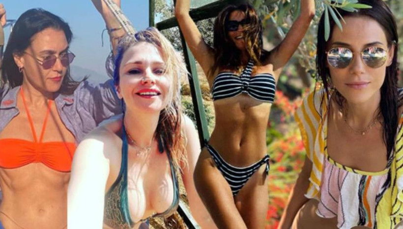 Soluğu tatilde aldılar pozlarıyla nefes kestiler: Cansu Dere Mine Tugay Demet Özdemir Ece Seçkin - Resim: 1