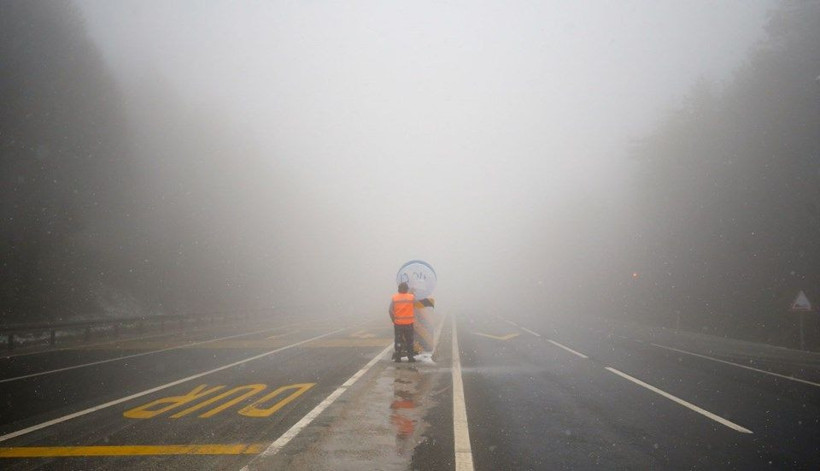 Nisan ayında Bolu Dağı'nda kar sürprizi - Resim: 4