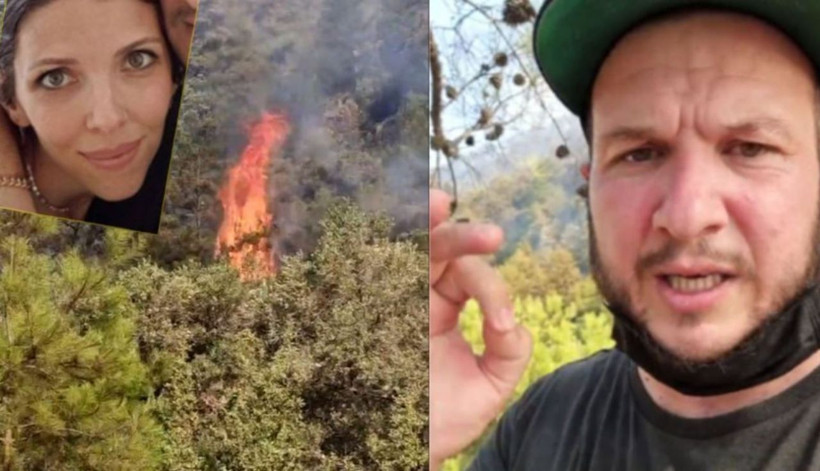 Marmaris yangınında alevler Şahan Gökbakar'ın evine yaklaştı! Eşini teselli etti - Resim: 2