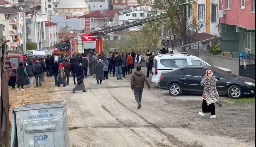 Araç lastikleri alev alev yandı, tüpler patladı! Bina sakinleri kavgaya tutuştu - Resim: 3