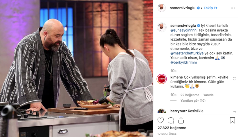 Masterchef jürisi Somer Sivrioğlu'ndan olay yaratan paylaşım: Ne oldu Suna torpilliydi... - Resim: 2