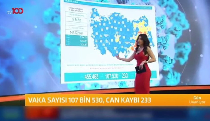 Tv100 spikeri Ela Rümeysa Cebeci koronavirüs haritasını yorumlarken şoke oldu: Ne gördük, ne duyduk... - Resim: 2