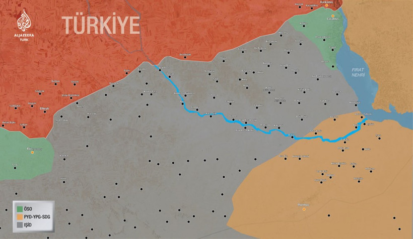Fırat Kalkanı haritası 1 aylık değişime bakın! - Resim: 2