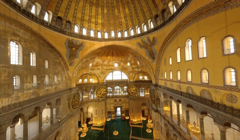 Bir de böyle izleyin: Ayasofya Camisi çok özel görüntülerle büyüledi! - Resim: 4