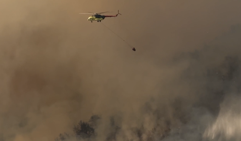 Fethiye'de büyük orman yangını çıktı! Havadan 14 helikopter ile müdahale sürüyor - Resim: 2