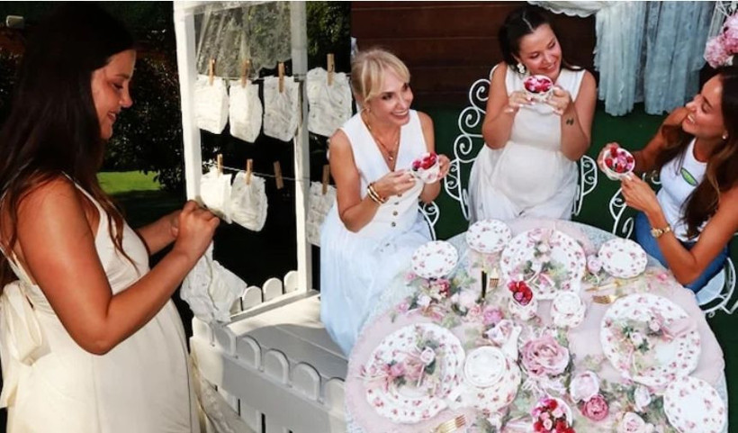 İrem Helvacıoğlu bebek için gün sayıyor! Baby Shower partisi olay - Resim: 3