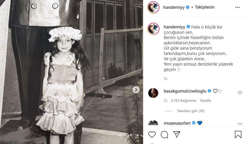 Hande Erçel'den kaybettiği annesi için ağlatan doğum günü mesajı - Resim: 3