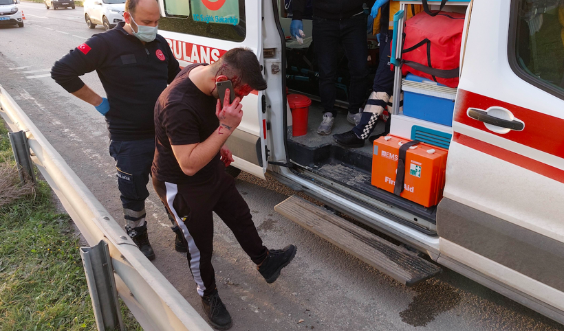 Samsun'da kazada kanlar içinde kaldı ayakkabım çamurlu diye ambulansa binmedi - Resim: 4