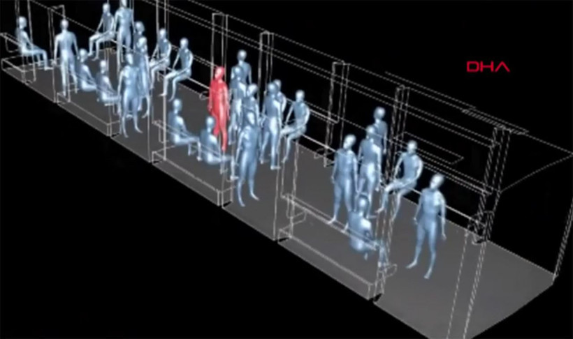 Bilim insanları koronavirüsün metroda nasıl yayıldığını canlandırdı - Resim: 1