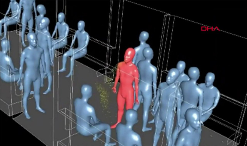 Bilim insanları koronavirüsün metroda nasıl yayıldığını canlandırdı - Resim: 3