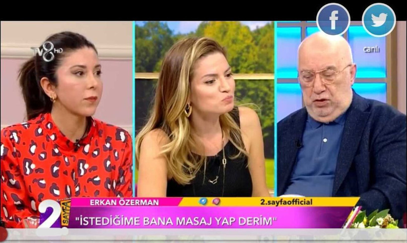 TV8 2. Sayfa'da Erkan Özerman ve sunucular birbirine girdi! 'Kıvanç Tatlıtuğ'un çıplak resimleri' - Resim: 3