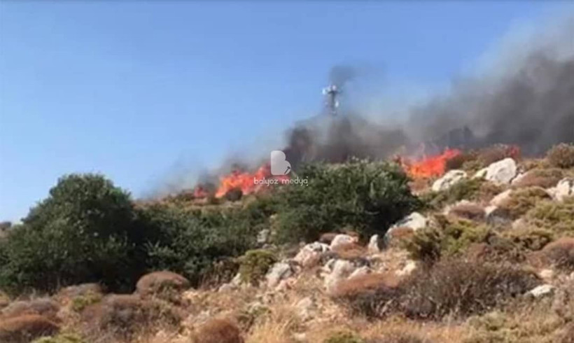 Korkulan oldu! Datça’da makilik yangını sürüyor - Resim: 3