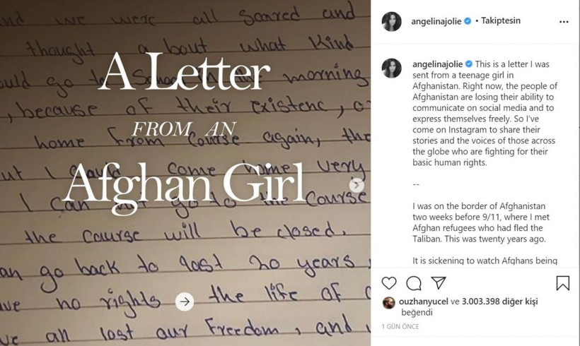 Bugüne dek hesabı olmayan Angelina Jolie Afgan mülteciler için Instagram açtı - Resim: 3