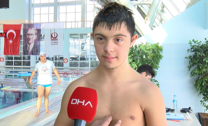 Down sendromlu milli yüzücülerde hedef şampiyonluk - Resim: 2